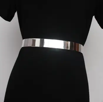 Ženské dráhy módne kovové Cummerbunds ženské Šaty, Korzety Opasok Pásy dekorácie široký pás R2618