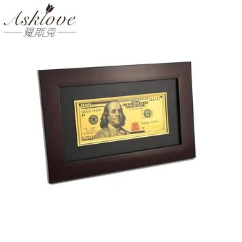 USD Zlato, Bankovky Obrázky Amerike Falošné Peniaze 100 Dolárových Bankoviek Maľovanie Falošné Mene Suvenír Kolekcie darček Domova