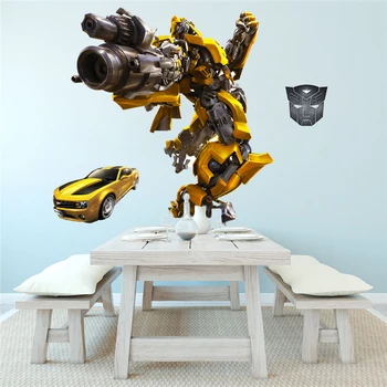3D Bumblebee Stenu, Nálepky Vymeniteľné Izba Odtlačkový Dekor nástenná maľba 421