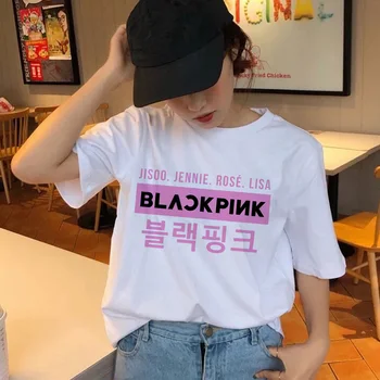 Kórejský t shirt ženy, ženský top tee košele hip hop letné t-shirt 90. rokov kawaii femme grafické streetwear harajuku tričko