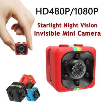HD 480P/1080P SQ11 Mini Kamera Espia Oculta Nočné Videnie Mikro Malé Tajomstvo Vreckový Fotoaparát Gizli Kamera Podporu Skryté TF Karty
