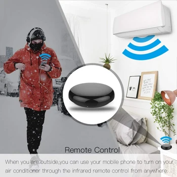 Tuya Mini WiFi Smart IR Diaľkový ovládač S 10m Alexa Google Assistant, Pre TV Klimatizačné Zariadenia Hlasové Ovládanie