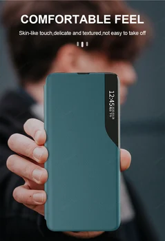 Pre Xiao Poco X3 NFC M3 Prípade FAYAHS Pôvodné Smart View Kožené Shockproof Flip Cover Pre Xiao Mi 10 10 TON Pro Ultra Prípade