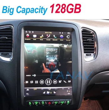 2 Din Android autorádia Audio magnetofón Pre Dodge Durango-2016 Vertikálne GPS Navi Stereo Multimediálny Prehrávač vedúci jednotky