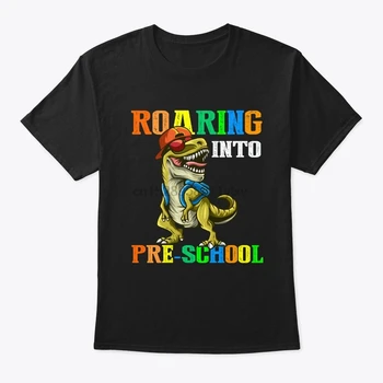 Muži tričko Späť Do Školy, Predškolského Dinosaura Tričko tshirts Ženy t-shirt