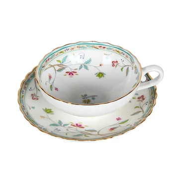 Európska kosti Čína šálku kávy nastavený anglický kvet pohár keramické čipky poháre doska sledovanie zlaté dary čaj hrnček roztomilý hrnček CL10111430