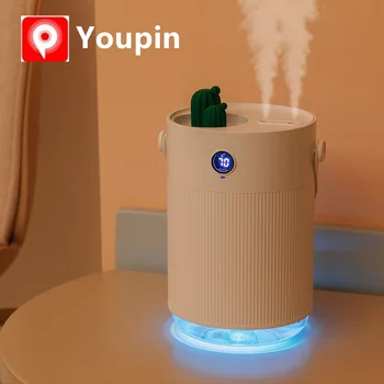 Youpin Sothing 1L Zvlhčovač Vzduchu LCD Digitálny Zistiť Vlhkosť Ultrsonic v Pohode, Hmla, Aróma Difuzér s Farebnými LED Svetlo, Kaktus