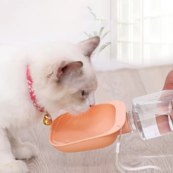 4Colors Ziskové Psa Cestovná Fľaša na Vodu Pet Fľaša na Vodu Pitnej Vody Feeder pre Mačky Vonkajšie Vody Misa, Fľaša domáce zvieratá