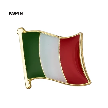 Taliansko vlajky pin klopě pin odznak 10pcs veľa Brošňa Ikony KS-0206