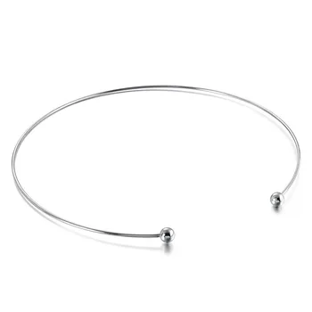 Nové titánové ocele golier jednoduché a univerzálne otváranie módny náhrdelník dámske šperky