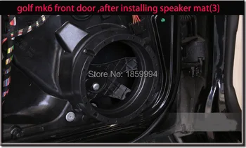 Pevné predné a zadné dvere Stereofónny Reproduktor mat Drôt Postroj Adaptér zástrčky 6.5