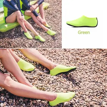 Unisex Plutvy Naboso Vodné Športy Pleť Aqua Topánky, Ponožky A Plážové Topánky Piesku Plávanie Protišmykových Jogy Vodný Aerobik Ponožka
