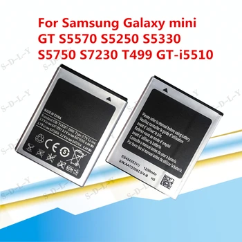 1200mAh EB494353VU Náhradné Batérie pre Samsung Galaxy mini GT S5570 S5250 S5330 S5750 S7230 T499 GT-i5510 +Sledovania