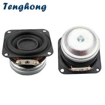 Tenghong 2 ks 1.5 Palcový Full Range Reproduktory 4Ohm 10W 40 MM Prenosné Audio Reproduktorová Jednotka 16 Core Gumovým Okrajom Loudsppeakers urob si sám