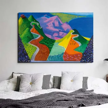 David Hockney Tapety Na Stenu Umelecké Plátno Plagáty A Vytlačí Plátno Na Maľovanie Dekoratívne Obrázky Na Úrad Obývacia Izba Domova