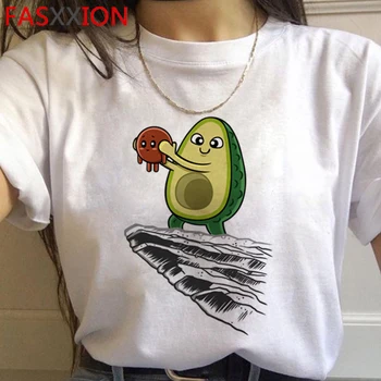 Kawaii Avokádo Vtipné Kreslené Tričká Ženy Harajuku Ullzang 90. rokoch T-shirt Grafické Roztomilý Tričko Grunge kórejský Štýl Top Tees Žena