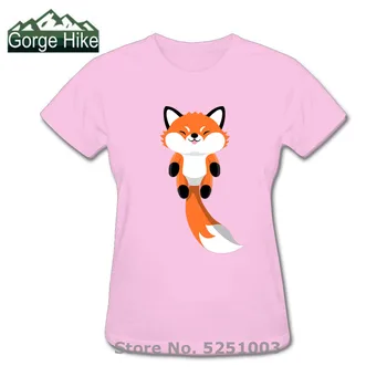 Letné Zábavné Kawaii Lišácký Lovec Chvost Lumbálna T Shirt Prírody Wild Roztomilý Červený Dieťa Fox ženy T-Shirt Camisetas Krásne Zviera Tshirts