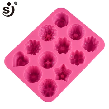 SJ 3D Baby Mydlo Formy Srdca & Rose-Tvarované Zásobník Silikónové Formy Recyklácie Ľahko Demolding Mydlo Maker Ručné Non-Stick Pre Domáce