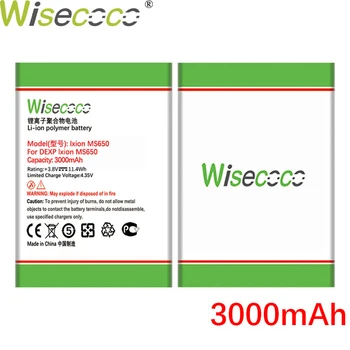Wisecoco MS650 3000mAh Batérie Pre Dexp MS650 Telefón Nahradenie + Sledovacie Číslo