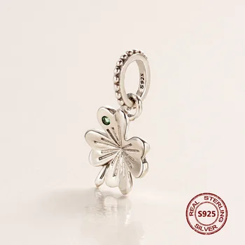 Nové Módne 925 Sterling Silver Kvet Perličiek Zobrazili Kľúčové Tlačidlá Vhodné Pre Pandora Origianl Náramok, Náhrdelník Prívesok Pre Ženy Šperky