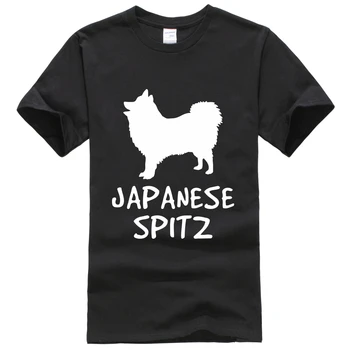 Japonský Špice milovník psov majiteľ Tee Tričko Unisex Móda Ženy Muži Krátky Rukáv fashion Tričko štýl