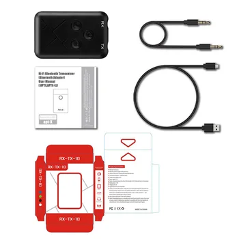Bezdrôtový Bluetooth 4.2 Vysielač 3,5 mm Audio Prijímač 2 v 1 Audio TV Auto Reproduktorov Hudba Adaptér
