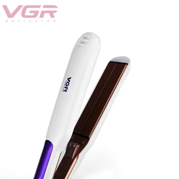 VGR V502 vlasy curler Dvojakým použitím Hair Straightener & Curler Styling Spotrebiče PTC Vykurovacie Teleso LCD Uvedením Obrazovke