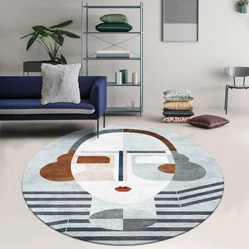 Moderný štýl abstrakt obývacia izba vytlačené umenie koberec , dekorácie, zem, mat, INS populárne žiadne vlasy konferenčný stolík rohože