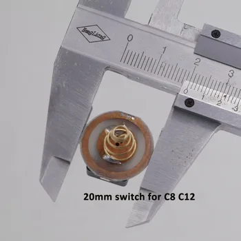 20 mm/17 mm baterka chvost prepínač pre C8 do C12 WF-501B WF-502B WF-501A 501D 502D horák