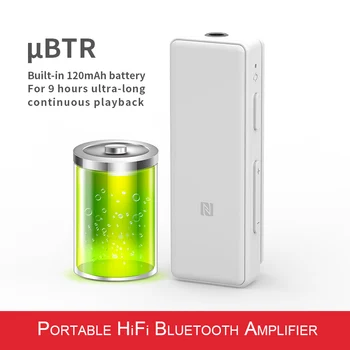 FiiO uBTR Bluetooth 4.1 Športové Audio Music Bezdrôtový Prijímač s aptX/AAC/NFC podporu a Micphone,Vol controlfor Xiao/Iphone
