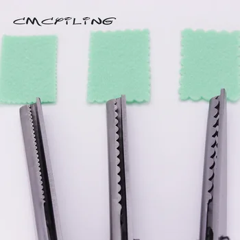 CMCYILING na Mieru Nožnice /Round & TriangleTooth/Šitie Nožnicový s Kľukatý Tvar pre DIY Šijacie/Nožnice na Textílie alebo Kože