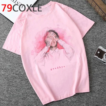 Lil Peep Cry Baby Legrační Karikatúra Tričko Mužov Estetické Hip Hop Štýl T-shirt Grafické Módy Anime T Shirt Streetwear Top Tee Muž