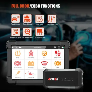 Ancel X7 OBD 2 Skener Profesionálnej Všetkých Systém Bluetooth, Wifi Automobilový Skener SAV EPB Oleja Resetovať OBD2 Auto Diagnostický Nástroj
