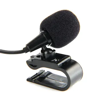 Vozidlo Externý Mikrofón Auto Rádio Stereo Mikrofón pre GPS Hráč Povolené Audio DVD 3,5 mm Bluetooth