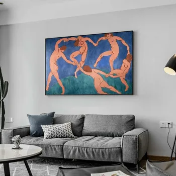 Tanec tým, Henri Matisse Abstraktné Plátne, Obrazy Na Stenu, Umenie Plagáty A Vytlačí Fauvism Umenie Fotografie Pre Obývacia Izba
