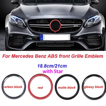 ABS auto Logo bude 18,8 cm 21 cm Prednej Mriežky, Znak, Odznak na Mercedes Benz W203 W220 GLA CLA C200 E300L A B C E GLC GLE Štítok