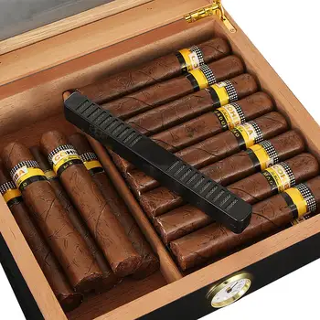 Cédrové Drevo, Cigary Cestovné Humidor Box Prenosný Cigaru Prípade, W/ Zvlhčovač Vlhkomer Cigary Humidor Sigaren Box Na Cigary COHIBA