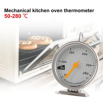 Kuchyňa Elektrická Rúra Mechanické Indikátor Teploty Jímka Z Nehrdzavejúcej Ocele Pečenie Teplomer Pečenie Nástroje Pre Rúra 50-280