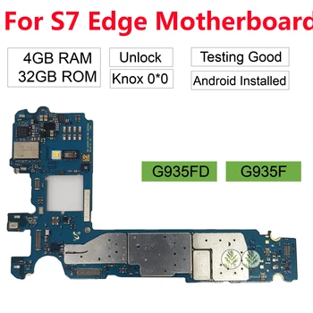 Náhradná Pre Samsung Galaxy S7 Okraji G935F G935FD Odomknutý Hlavnej Doske 32GB Odomknúť Európe Verzia