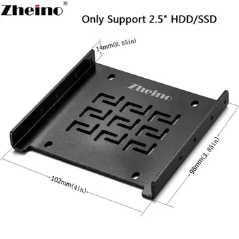 Zheino Hliníkovej Zliatiny Adaptéra pre 2,5 až 3,5 Palcový HDD/SSD montážneho Rámu Pevného Disku Držiak sa Hodí