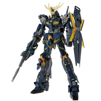 Bandai Gundam Anime Akčné Figúrky Montáž Model MG 1/100 Jednorožec Č. 2 Zabíjanie Banshee Gundam Ver.Ka Karty Verzia Ozdoby
