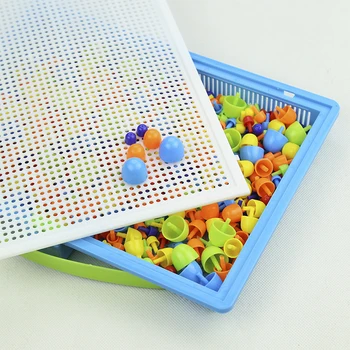 296PCS húb klinec DIY ručne vyrábané hračky, detský vzdelávacie toyschildren je inteligentný 3D puzzle Skladačka rada darčeky