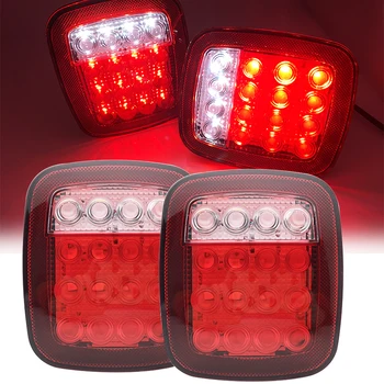 2KS LED zadné Svetlo Montáž Vpravo a vľavo pre 76-06 Jeep CJ/Wrangler YJ/TJ Zadné Lampy, Led zadné Svetlo pri zapnutom Brzdy.