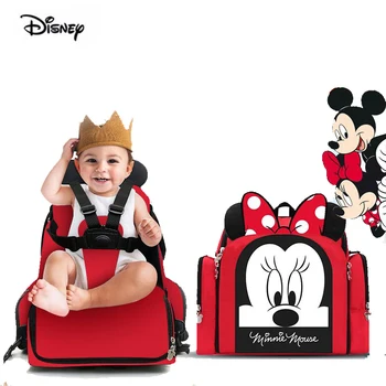 Disney Detské Jedálenské Stoličky Taška Multifunkčné Plienka Taška Prenosná Bezpečnostné Pásy, Nepremokavé Matka Kabelka Nappy Batoh Na Cesty
