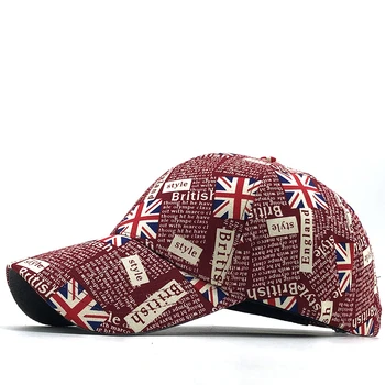 Nové Gorras Značky Spojené Kráľovstvo Vlajka Mužov rybárske Baseball Cap Mens Snapback Kosti Nastaviteľné Wonmen Baseball Hat Klobúk Snapback