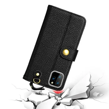 Luxusné Originálne Kožené Zips Flip Stojan, Držiak FHX-26K Telefón puzdro Pre iPhone 6 6 7 8 Plus X XR XS MAX 11, 11Pro, MAX Peňaženky, Tašky