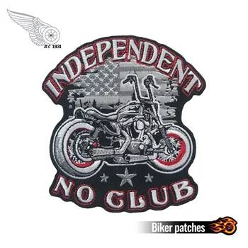 Nezávislé Č Klub Biker Škvrny Free Rider Výšivky Škvrny na Oblečení Rock a Punk Odznak Motocykel Vesta Bunda Znak
