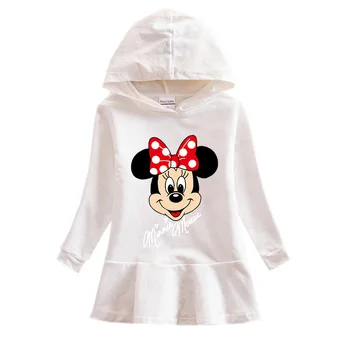 Disney Mickey Dlhý Rukáv Šaty Pulóver S Kapucňou Mikiny Šaty Jeseň Zimné Oblečenie