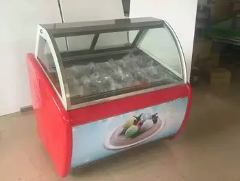Môže byť prispôsobený Pevného Ice Cream Predviesť ice cream dispaly kabinetu komerčné prezentácie v mrazničke