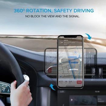 Oppselve Magnetické Auto Držiaka Telefónu Mini Pás Tvar Stojan Pre iPhone X Samsung Xiao Huawei Kovové Magnet GPS držiak do Auta na Stenu